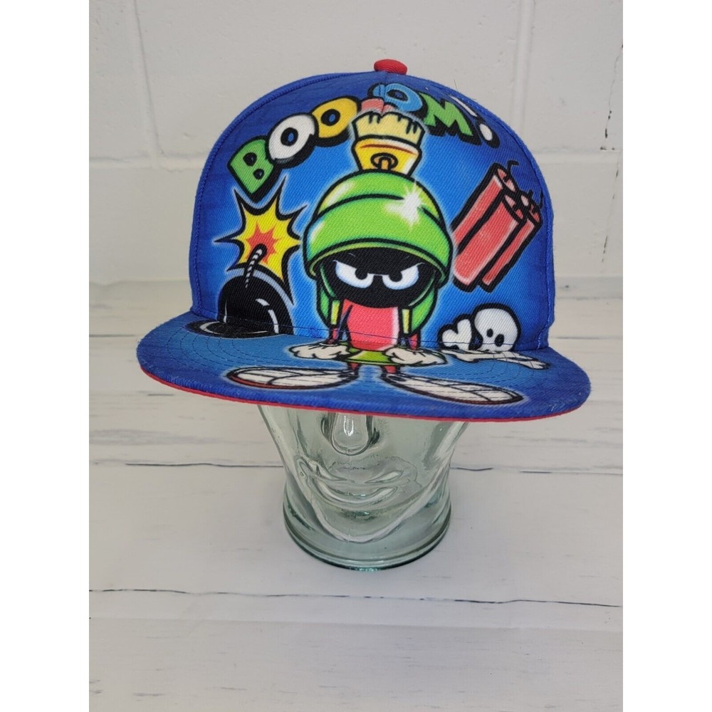 Y2k Vintage Looney Tunes Marvin the Martian Graffiti Embroidered Logo Snapback